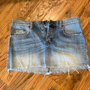 Abercrombie & Fitch low rise denim skirt